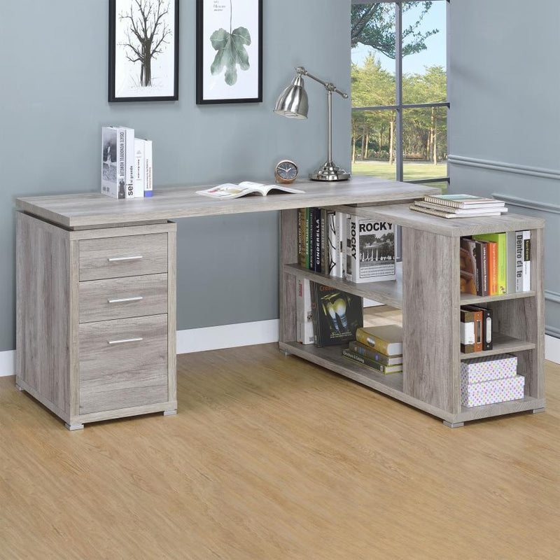Yvette - 3-Drawer L-Shape Computer Desk - JaxCo Furniture