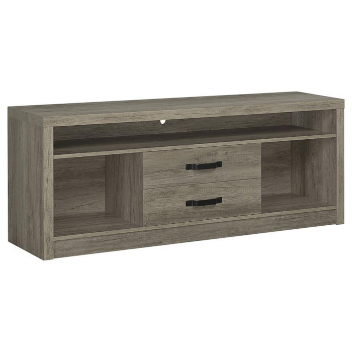 Burke - 2-Drawer Engineered Wood TV Stand - Gray Driftwood - JaxCo Furniture