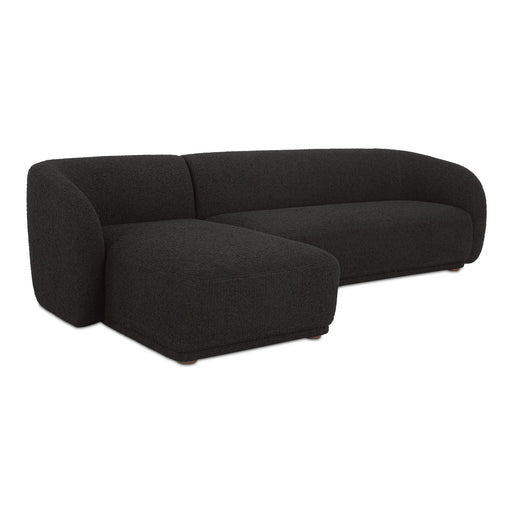 Faye - Left Sectional - Black - JaxCo Furniture