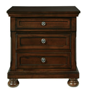Porter - Dark Brown - Two Drawer Night Stand - JaxCo Furniture