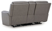 5Z-Comfort - Relaxation - Power Reclining Loveseat with Console / Adj Headrest - JaxCo Furniture