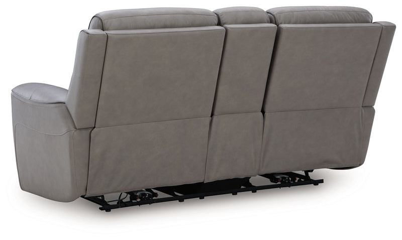 5Z-Comfort - Relaxation - Power Reclining Loveseat with Console / Adj Headrest - JaxCo Furniture