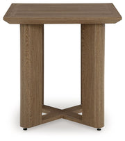 Serene Bay - Dark Brown - Square End Table - JaxCo Furniture