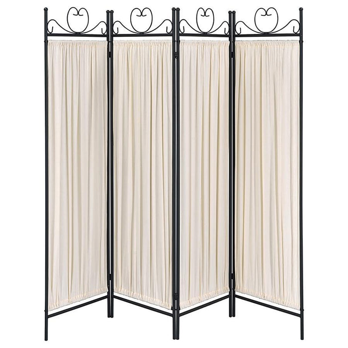 Dove - 4-Panel Room Divider Folding Shoji Screen - Beige - JaxCo Furniture