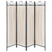 Dove - 4-Panel Room Divider Folding Shoji Screen - Beige - JaxCo Furniture