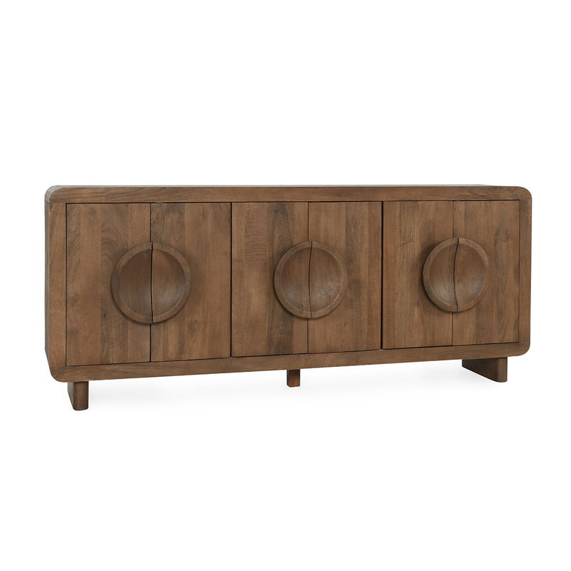 Vally - Wood 6 Door Buffet - Natural - JaxCo Furniture