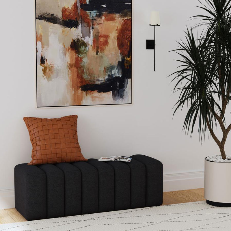 Summer - Fabric Upholstered Tufted Accent Bench - JaxCo Furniture