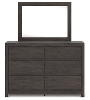 Fraluna - Charcoal - Dresser And Mirror - JaxCo Furniture