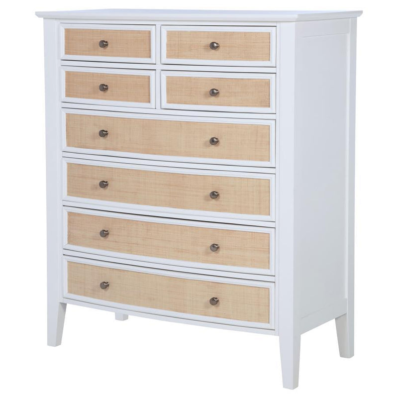 Bexhill - 8-Drawer Chest Of Drawers - White - JaxCo Furniture