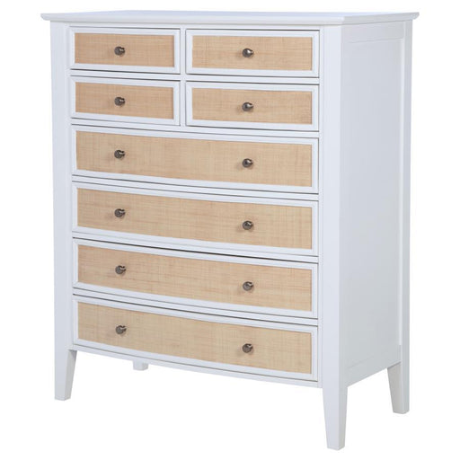 Bexhill - 8-Drawer Chest Of Drawers - White - JaxCo Furniture