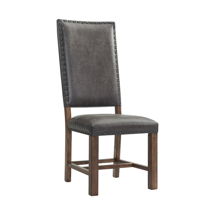 Gramercy - Tall Back Side Chair (Set of 2) - Chocolate - JaxCo Furniture