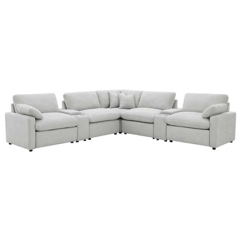 Collins - 7-Piece Modular Power Reclining Sectional - JaxCo Furniture