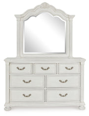 Montelaine - Antique White - Dresser And Mirror - JaxCo Furniture