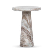 Huxley - Marble Round Accent Table - JaxCo Furniture