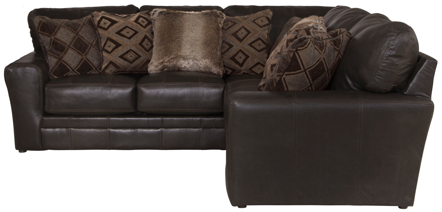 Denali - Italian Leather Match Sectional - JaxCo Furniture