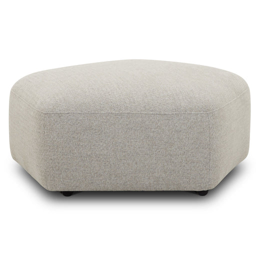 Playful - Ottoman With Casters - Canes Cobblestone - JaxCo Furniture