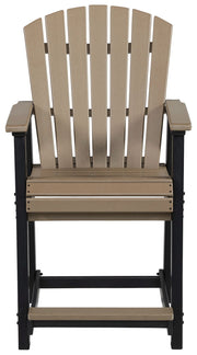 Fairen Trail - Black / Driftwood - Barstool (Set of 2) - JaxCo Furniture