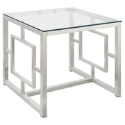 Merced - Glass Top Metal Table - JaxCo Furniture