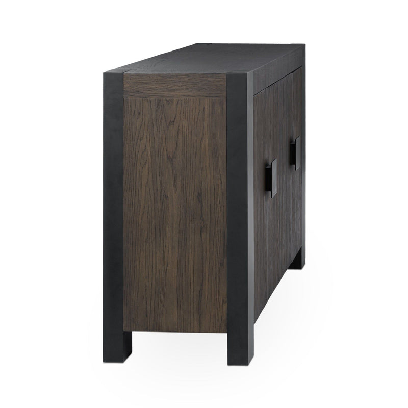 Deaven - 4 Door Buffet - Toasted Brown - JaxCo Furniture