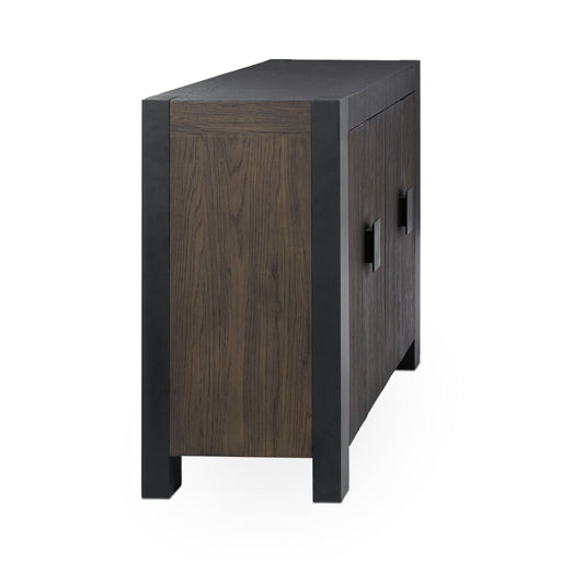 Deaven - 4 Door Buffet - Toasted Brown - JaxCo Furniture