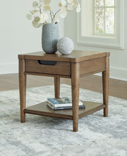 Roanhowe - Brown - Rectangular End Table - JaxCo Furniture