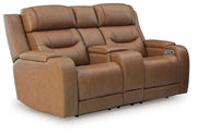 Knightington - Power Reclining Loveseat With Audio Seating - JaxCo Furniture