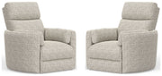 Radius - Power Swivel Glider Recliner (Set of 2) - JaxCo Furniture
