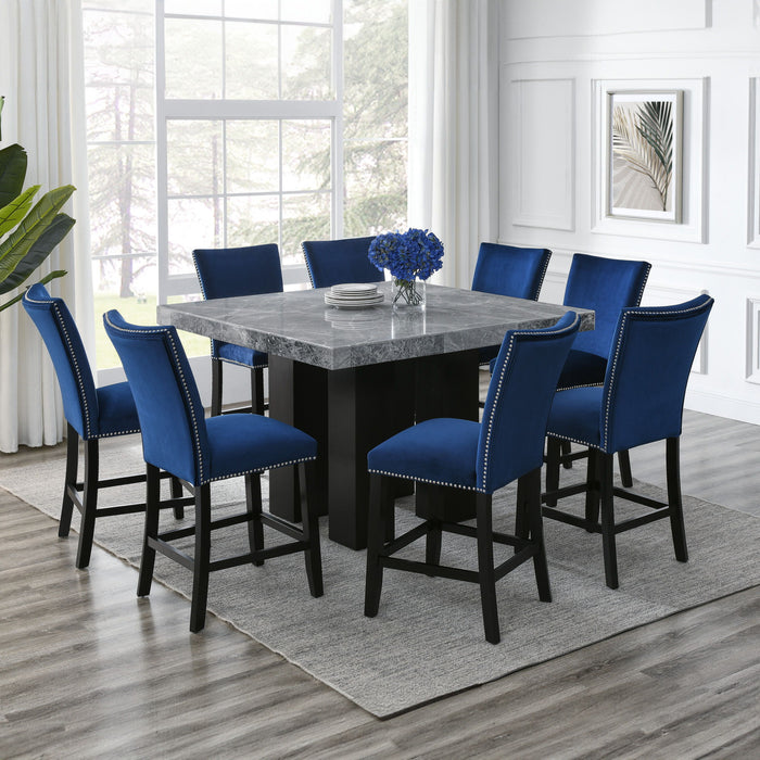 Camila - Square Counter Dining Set - Gray Top - JaxCo Furniture