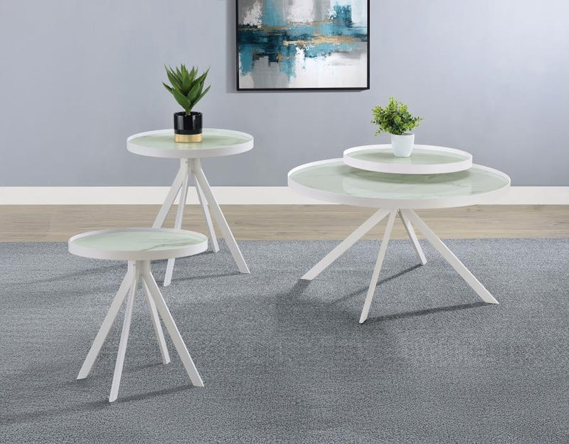 Briggs - Round Coffee And End Table Set - JaxCo Furniture