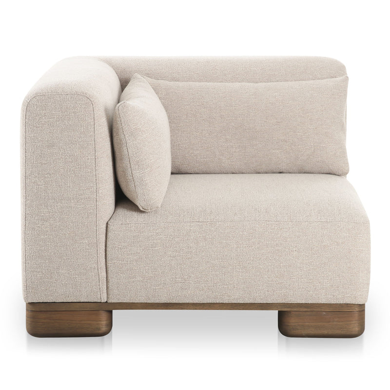 June - Corner Chair - Oatmeal - JaxCo Furniture