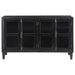 Sylvia - 4 Door Accent Cabinet - Black - JaxCo Furniture