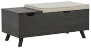 Yarlow - Dark Gray - Storage Bench - JaxCo Furniture