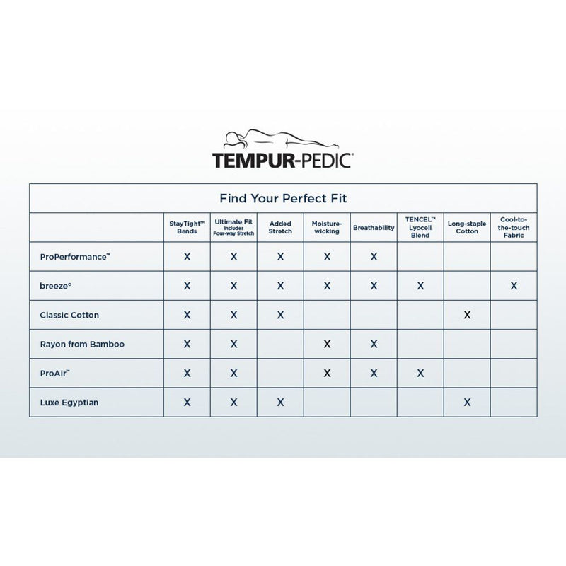 Linens - Tempur-Pedic Breeze Pillowcase Set - JaxCo Furniture