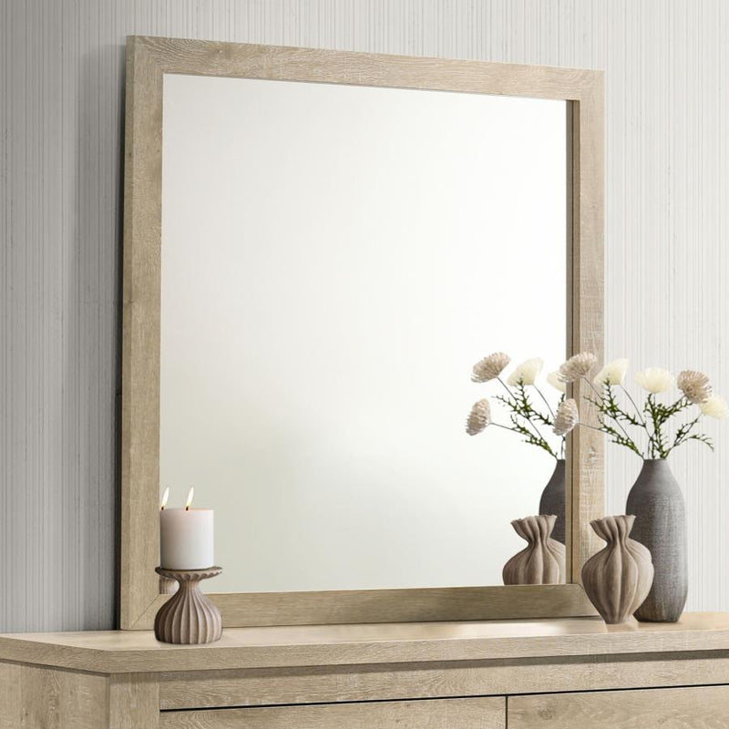 Oakglen - Dresser Mirror - Weathered Oak - JaxCo Furniture