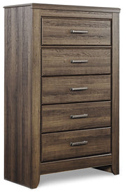 Juararo - Dark Brown - Five Drawer Chest - JaxCo Furniture