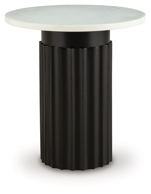 Wainstone - Black / White - Accent Table - JaxCo Furniture
