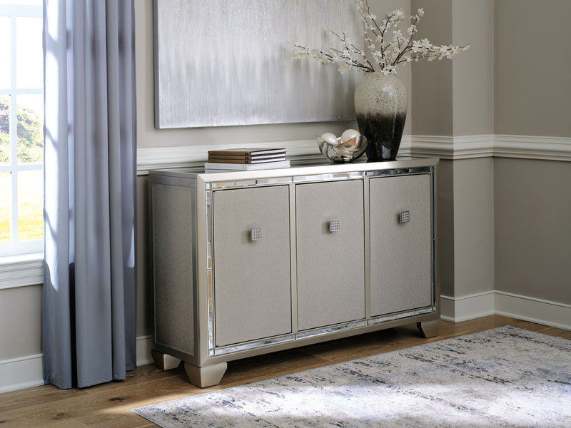 Chaseton - Champagne - Accent Cabinet - JaxCo Furniture