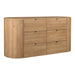 Theo - 6 Drawer Dresser - Light Brown - JaxCo Furniture