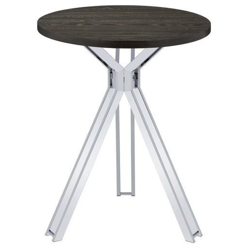 Edgerton - Round Pub Height Bistro Bar Table - Dark Oak - JaxCo Furniture