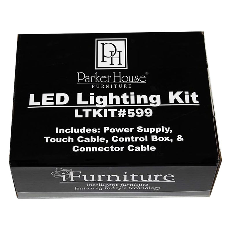 LED Lighting Kit - Power Box And LED Lighting - Black - JaxCo Furniture