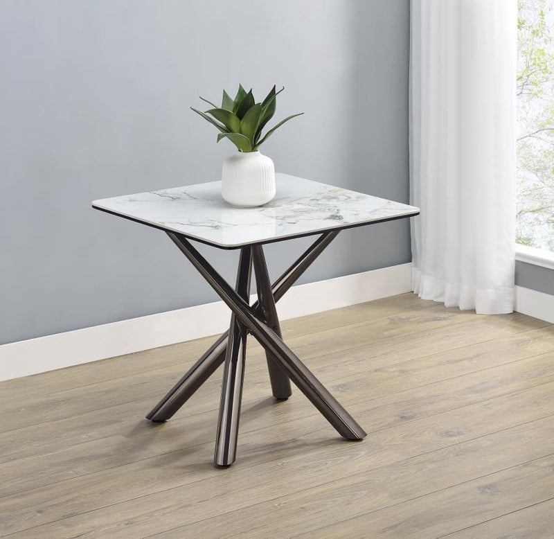 Carvell - Square Sintered Stone Table - JaxCo Furniture
