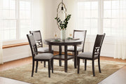 Langwest - Brown - Dining Room Table Set (Set of 5) - JaxCo Furniture