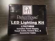 LED Lighting Kit - Power Box And LED Lighting - Black - JaxCo Furniture