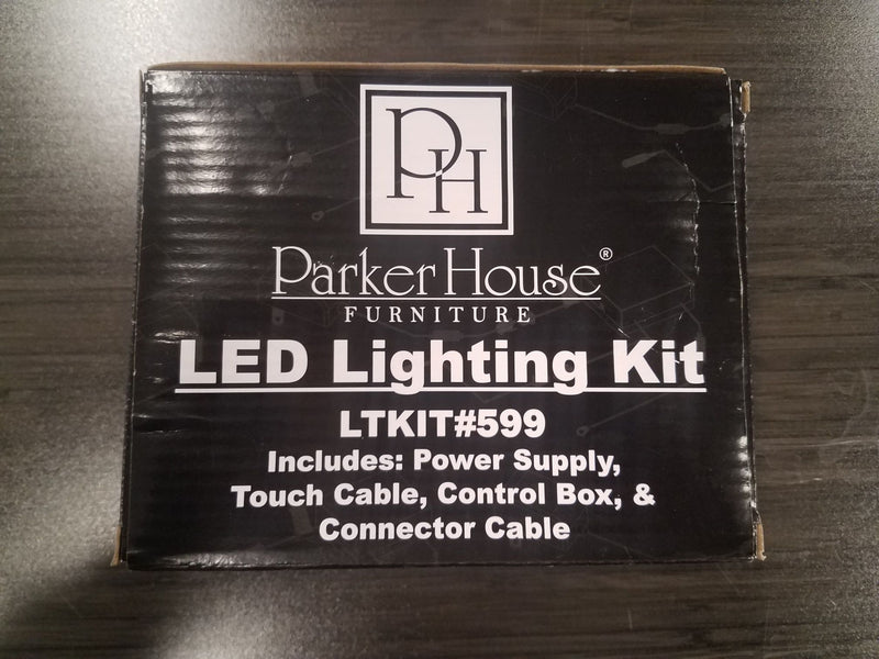 LED Lighting Kit - Power Box And LED Lighting - Black - JaxCo Furniture