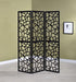 Nailan - 3-Panel Room Divider Folding Screen Open Mosaic - Black - JaxCo Furniture