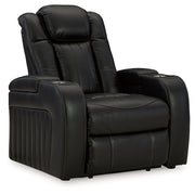 Caveman Den - Midnight - Power Recliner/ Adj Headrest - JaxCo Furniture