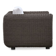 Soma - Outdoor Accent Chair - Dark Brown / White - JaxCo Furniture