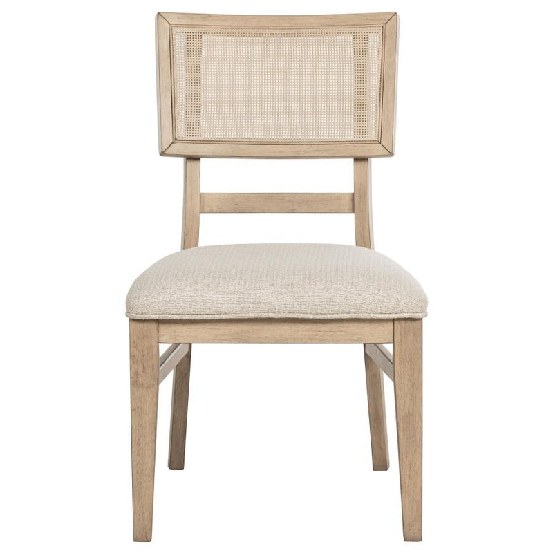 Kailani - Radio Weave Cane Dining Side Chair (Set of 2) - Beige Oak - JaxCo Furniture