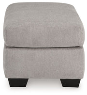 Avenal Park - Flannel - Ottoman - JaxCo Furniture