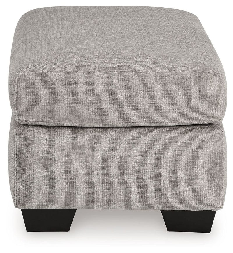 Avenal Park - Flannel - Ottoman - JaxCo Furniture